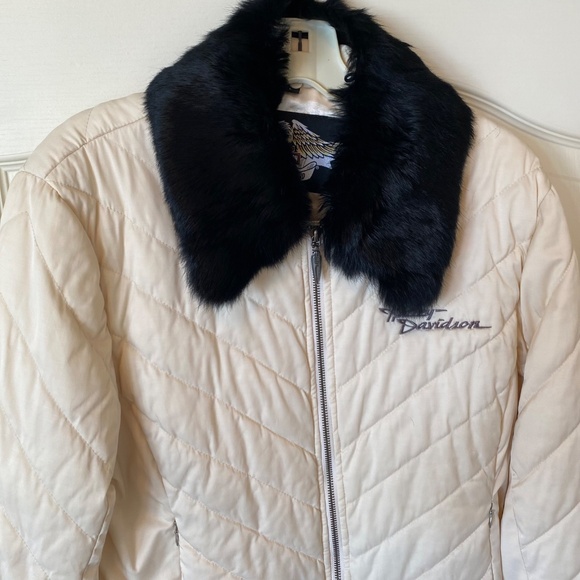 Harley Davidson Woman’s Satin Jacket, Size Large - Picture 11 of 13